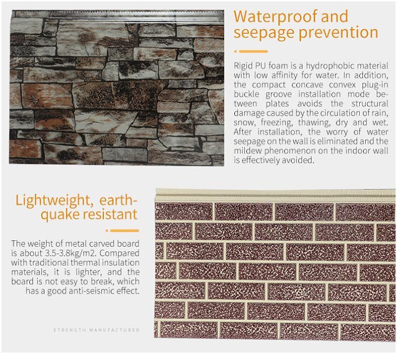 pu metal sandwich panels