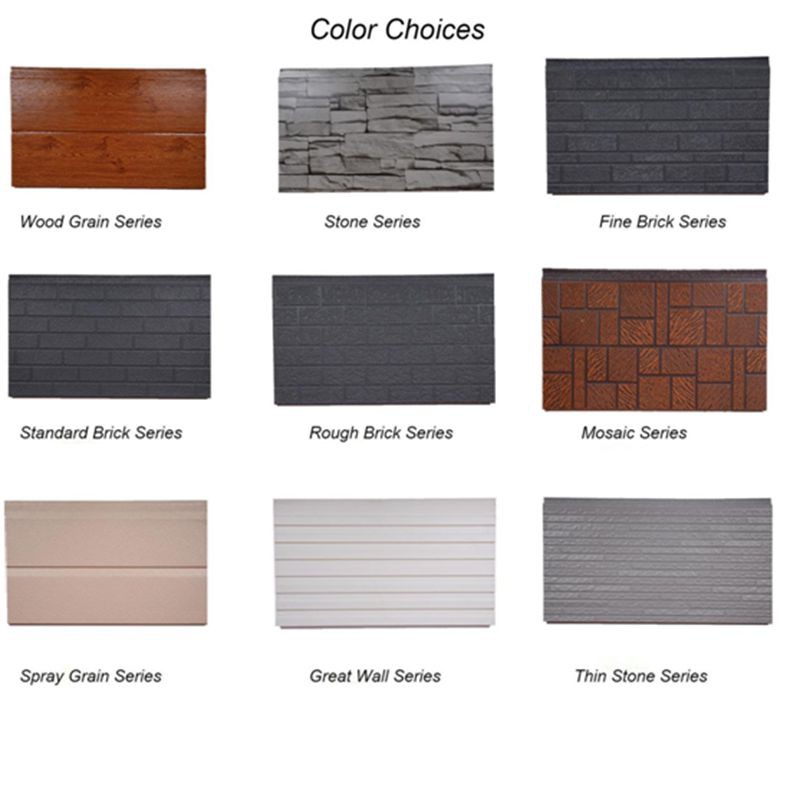 Prepainted corrugated steel pu sandwich panels